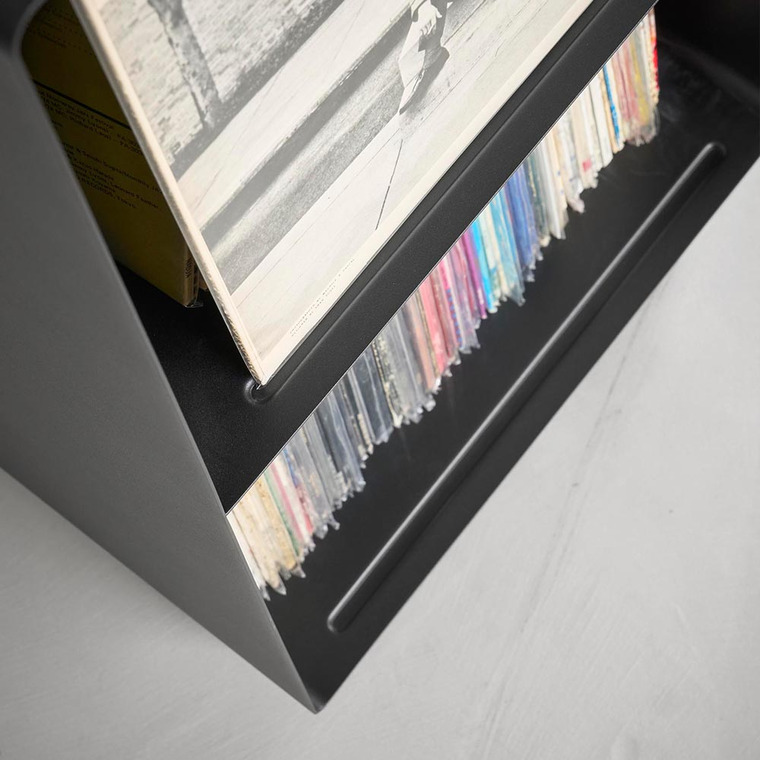 レコードラック タワー 山崎実業 公式 tower 10229 10230 ホワイト ブラック / キャスター付き 送料無料