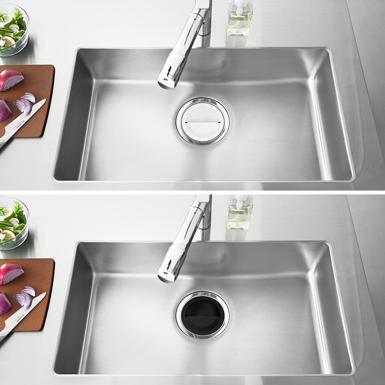 水切りネットホルダー付き排水口カバー タワー 山崎実業 公式 tower 1311 1312 ホワイト ブラック