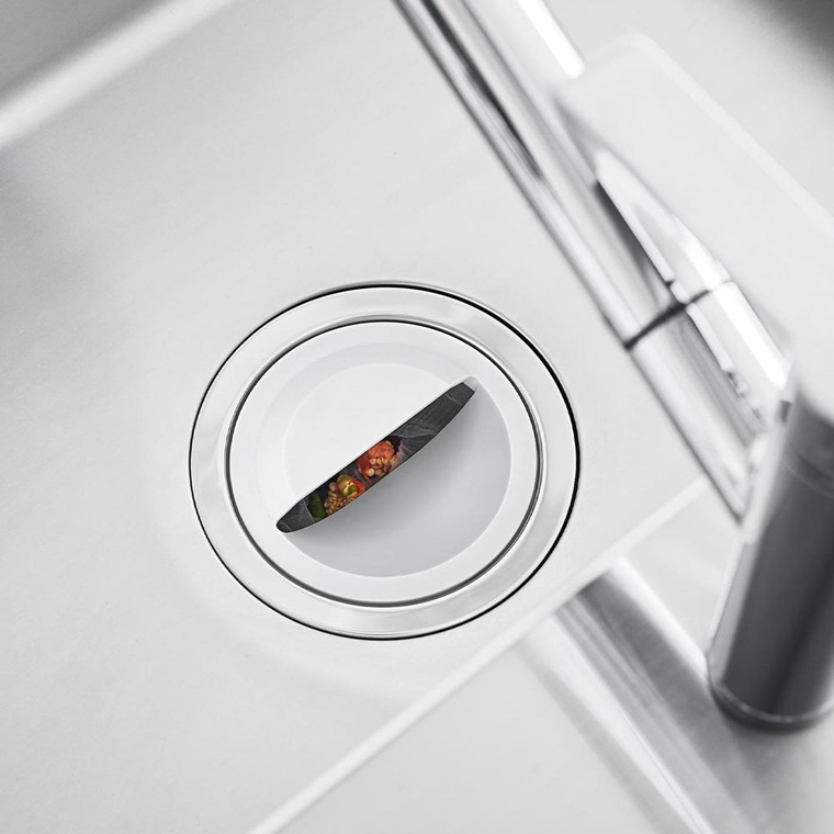 水切りネットホルダー付き排水口カバー タワー 山崎実業 公式 tower 1311 1312 ホワイト ブラック