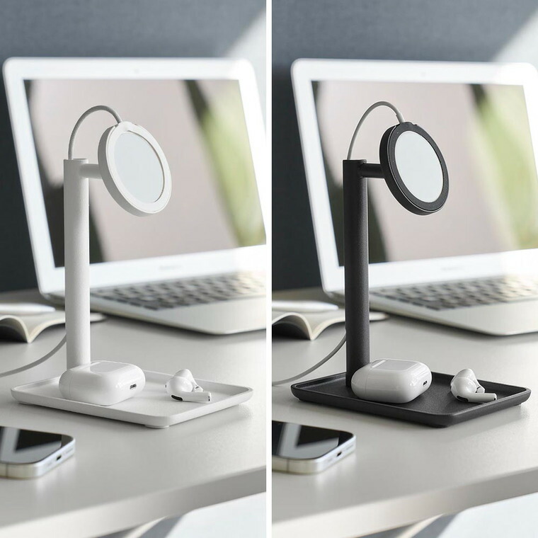 山崎実業 tower トレー付きスマートフォン充電スタンド タワー 公式 10088 10089 ホワイト ブラック