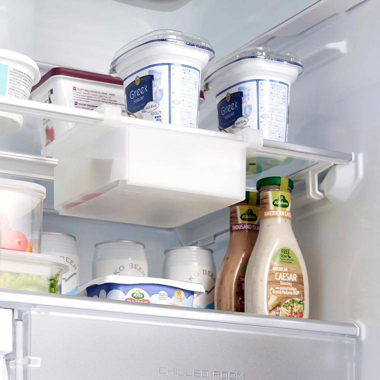 冷蔵庫中棚下伸縮ラック タワー 山崎実業 公式 tower 10213 10214 ホワイト ブラック