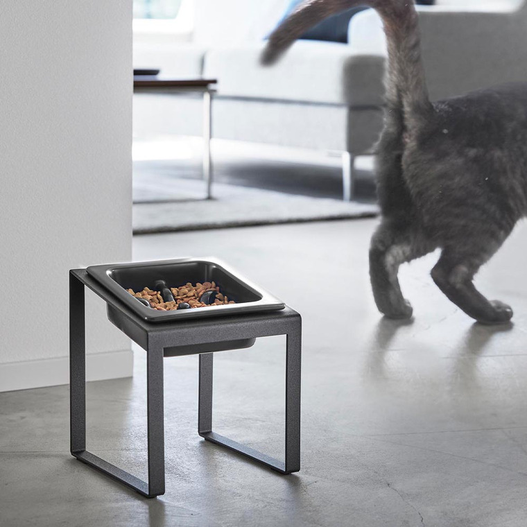 早食い防止ペットフードボウルスタンド タワー 斜めハイタイプ 山崎実業 tower 10239 10240 ホワイト ブラック 送料無料