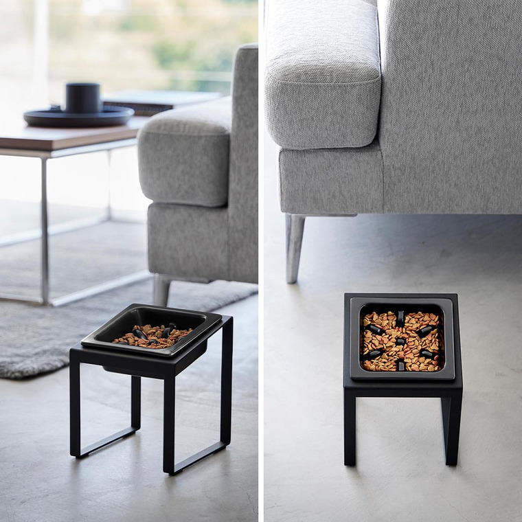 早食い防止ペットフードボウルスタンド タワー 斜めハイタイプ 山崎実業 tower 10239 10240 ホワイト ブラック 送料無料