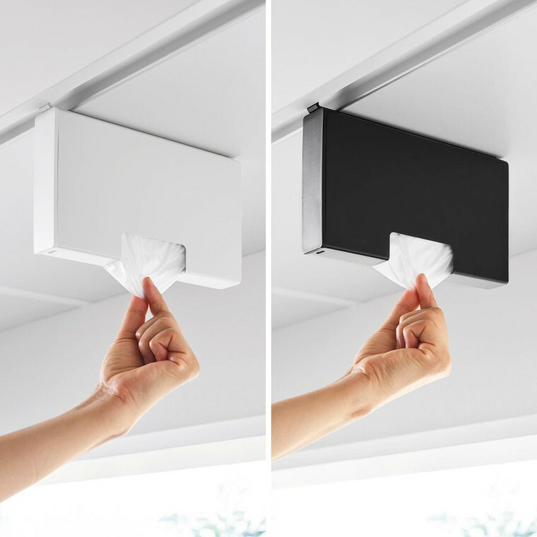 戸棚下ポリ袋収納ホルダー タワー スリム S 山崎実業 tower 10248 10249 ホワイト ブラック