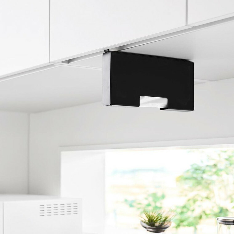 戸棚下ポリ袋収納ホルダー タワー スリム S 山崎実業 tower 10248 10249 ホワイト ブラック