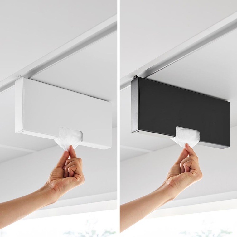 戸棚下ポリ袋収納ホルダー タワー スリム M 山崎実業 tower 10250 10251 ホワイト ブラック