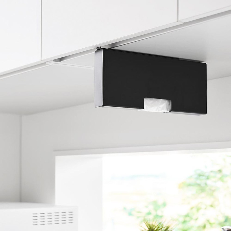 戸棚下ポリ袋収納ホルダー タワー スリム M 山崎実業 tower 10250 10251 ホワイト ブラック