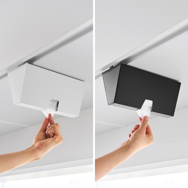 山崎実業 tower 戸棚下プラスチックバッグケース タワー 公式 10252 10253 ホワイト ブラック