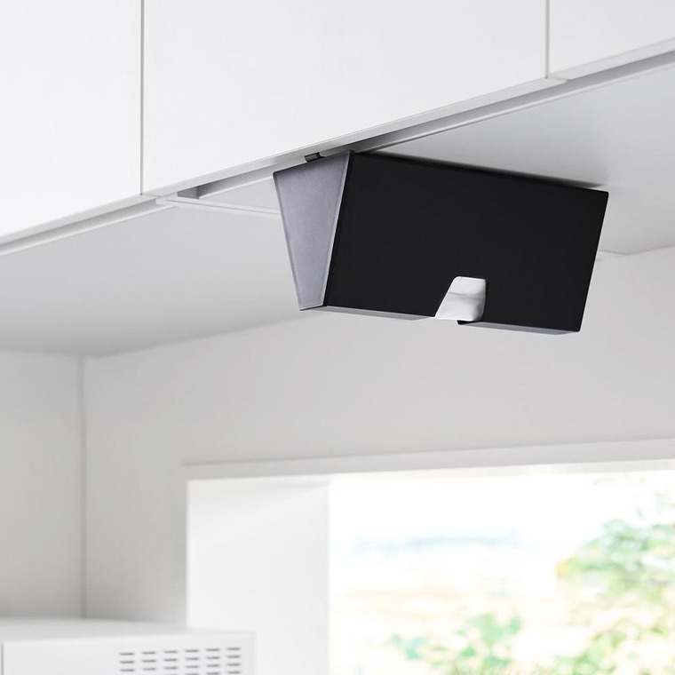 山崎実業 tower 戸棚下プラスチックバッグケース タワー 公式 10252 10253 ホワイト ブラック