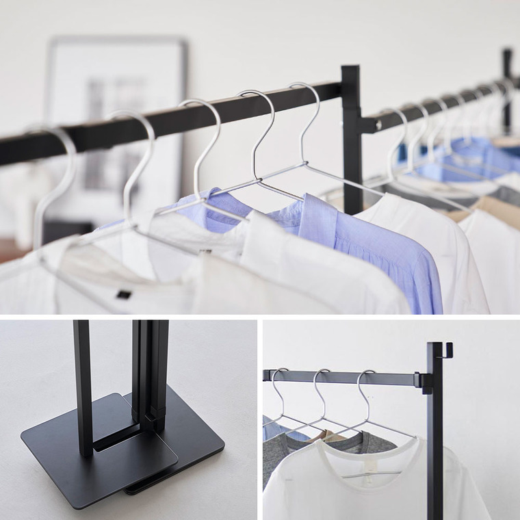 山崎実業 tower 折り畳み室内物干し タワー 2連 公式 10266 10267 ホワイト ブラック 送料無料