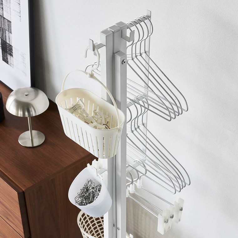 山崎実業 tower 折り畳み室内物干し タワー 2連 公式 10266 10267 ホワイト ブラック 送料無料