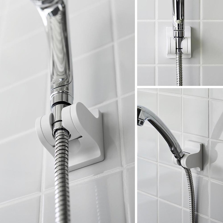 角度が調節できるフィルムフックシャワーホルダー タワー 山崎実業 tower 10288 10289 ホワイト ブラック