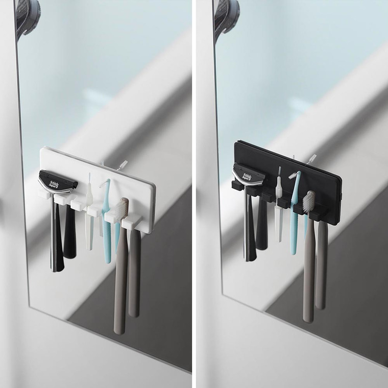 シリコーン吸盤歯ブラシホルダー タワー 5連 山崎実業 tower 10298 10299 ホワイト ブラック