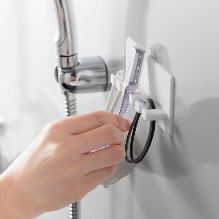 シリコーン吸盤歯ブラシホルダー タワー 5連 山崎実業 tower 10298 10299 ホワイト ブラック