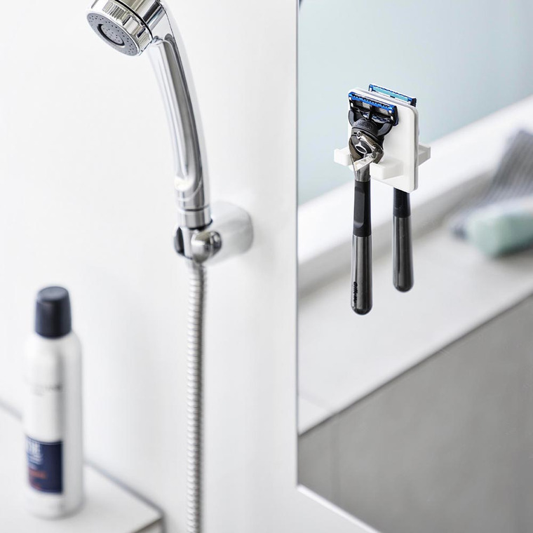 シリコーン吸盤シェーバーホルダー タワー 山崎実業 tower 10300 10301 ホワイト ブラック