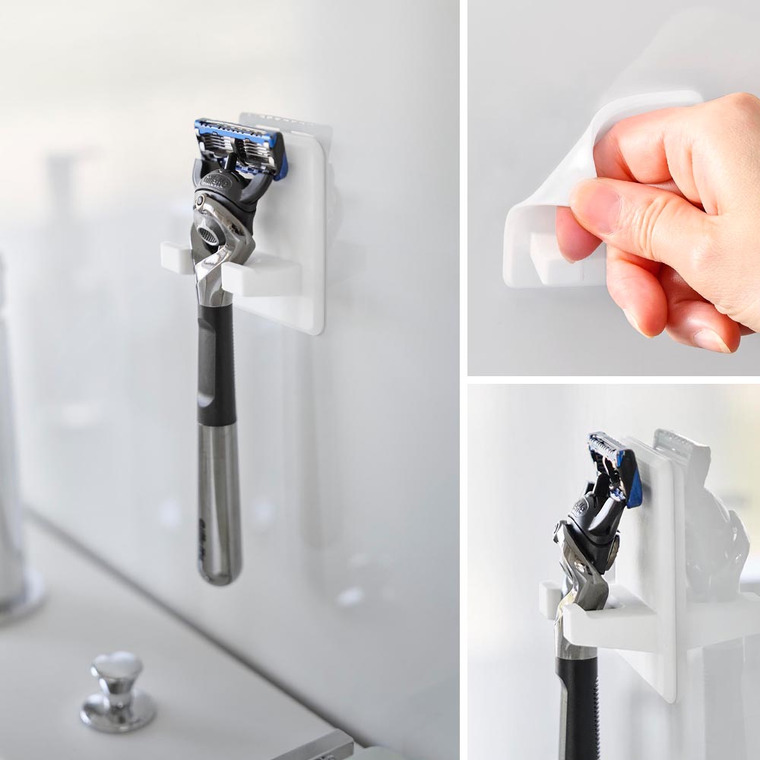 シリコーン吸盤シェーバーホルダー タワー 山崎実業 tower 10300 10301 ホワイト ブラック