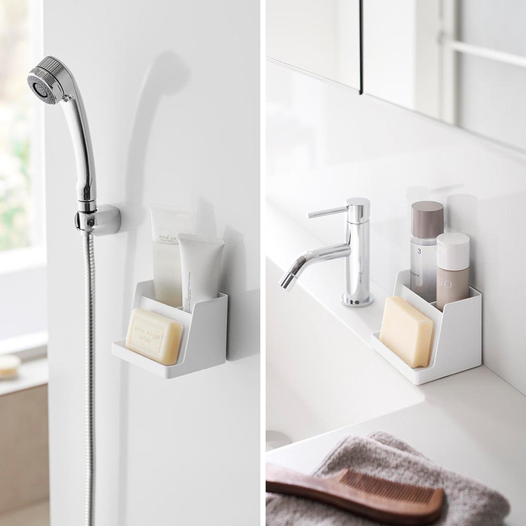 マグネット収納付きソープトレー タワー 山崎実業 公式 tower 10316 10317 ホワイト ブラック