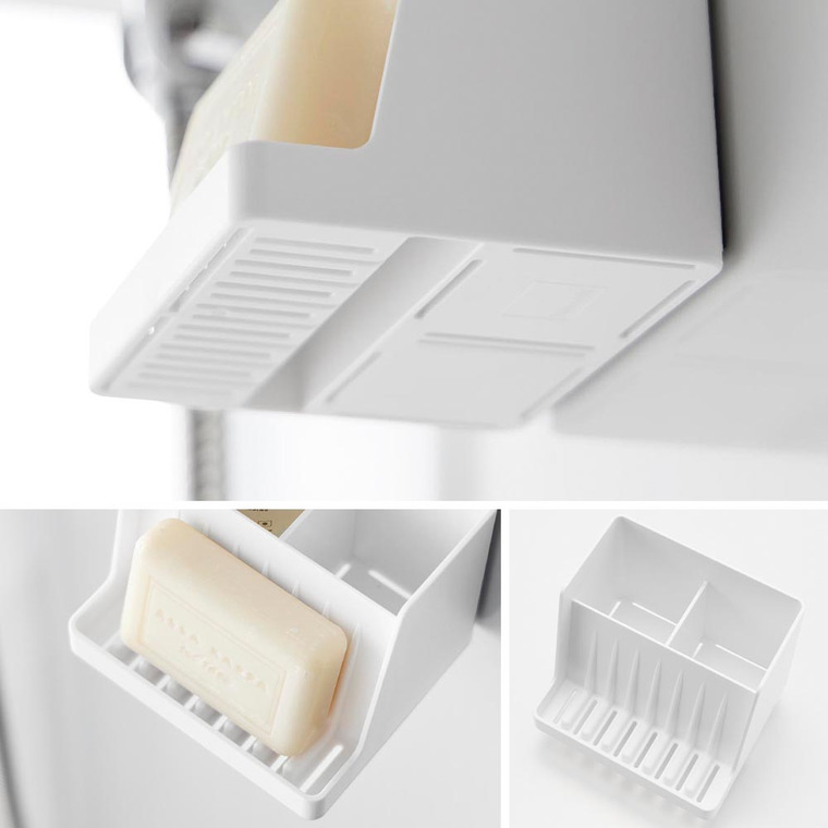 マグネット収納付きソープトレー タワー 山崎実業 公式 tower 10316 10317 ホワイト ブラック