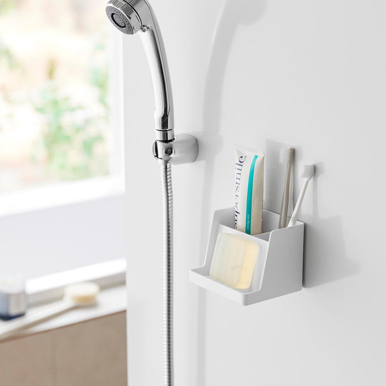 マグネット収納付きソープトレー タワー 山崎実業 公式 tower 10316 10317 ホワイト ブラック