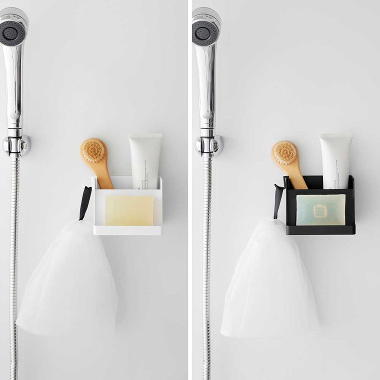 マグネット収納付きソープトレー タワー 山崎実業 公式 tower 10316 10317 ホワイト ブラック