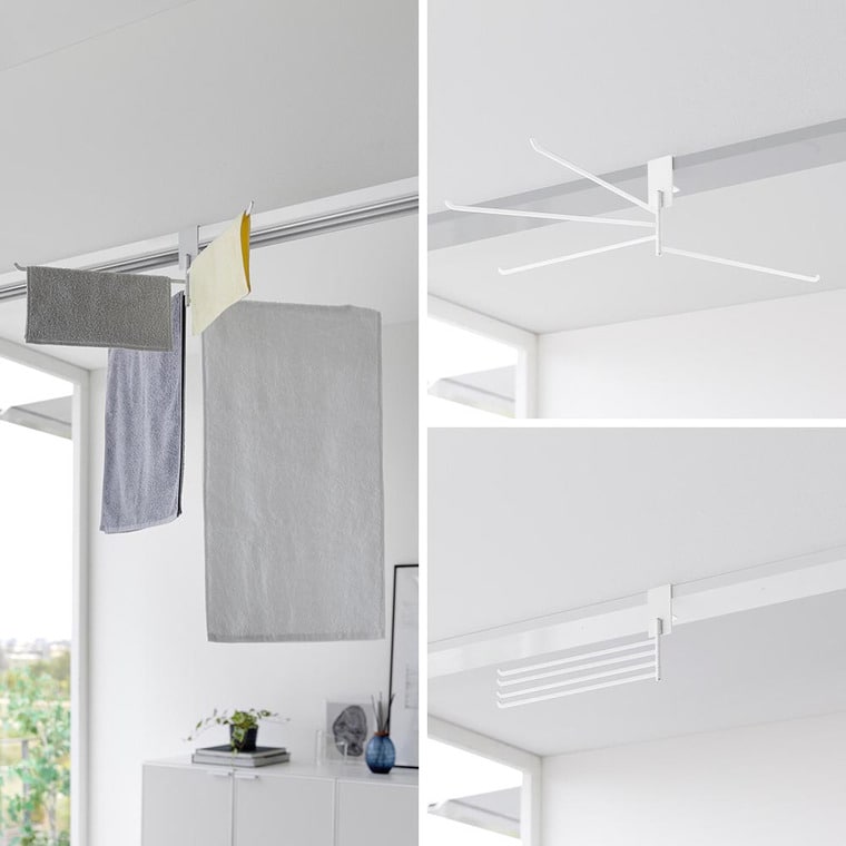 360度回転できる室内物干しタオルハンガー タワー   山崎実業 tower ホワイト ブラック 10322 10323 送料無料