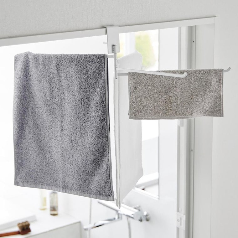 360度回転できる室内物干しタオルハンガー タワー   山崎実業 tower ホワイト ブラック 10322 10323 送料無料