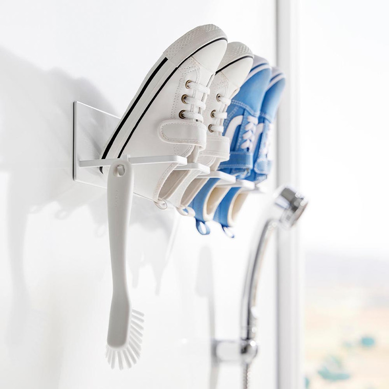 マグネットバスルーム上履き&キッズシューズハンガー タワー 山崎実業 公式 tower 10326 10327 ホワイト ブラック 送料無料