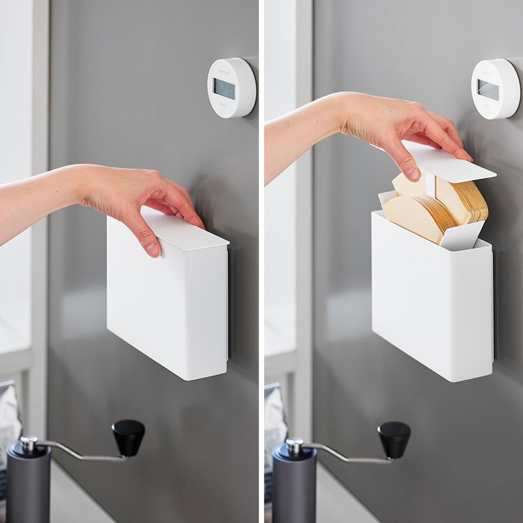 山崎実業 tower マグネットコーヒーペーパーフィルターケース タワー 公式 10330 10331 ホワイト ブラック 送料無料