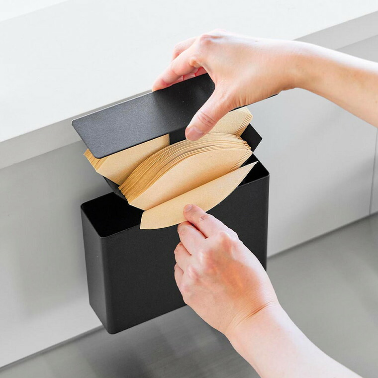 山崎実業 tower マグネットコーヒーペーパーフィルターケース タワー 公式 10330 10331 ホワイト ブラック 送料無料