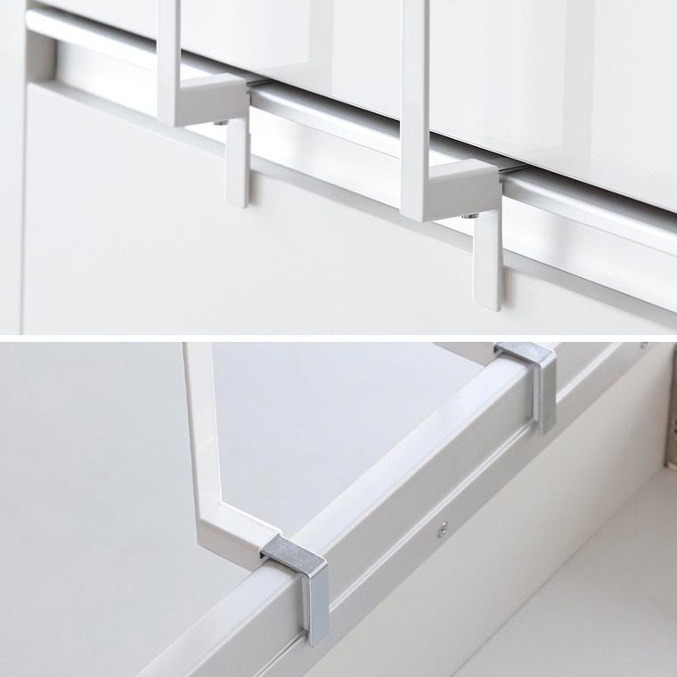 キッチンシンク下収納扉レジ袋ハンガー タワー 山崎実業 公式 tower 10332 10333 ホワイト ブラック