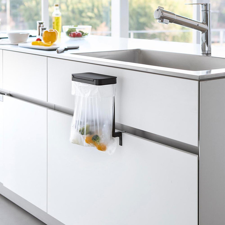 キッチンシンク下収納扉ポリ袋ホルダー タワー 山崎実業 公式 tower 10334 10335 ホワイト ブラック 送料無料