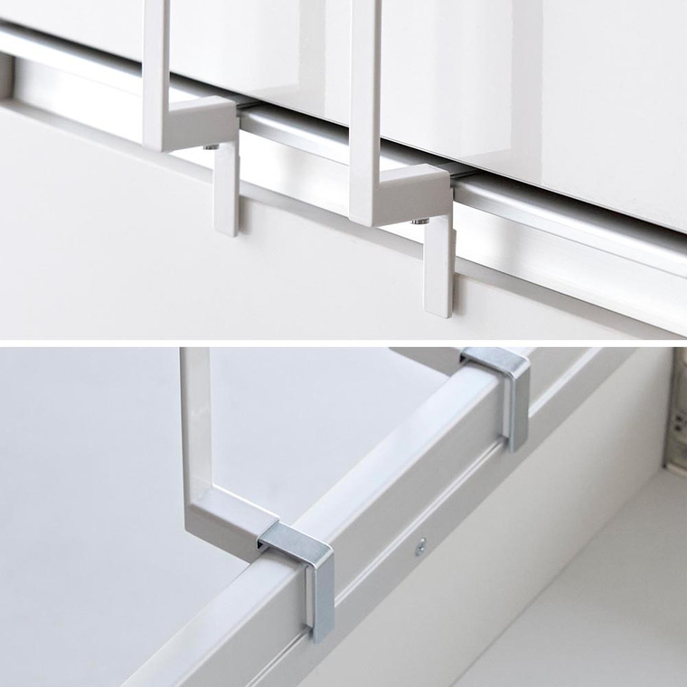 キッチンシンク下収納扉ポリ袋ホルダー タワー 山崎実業 公式 tower 10334 10335 ホワイト ブラック 送料無料