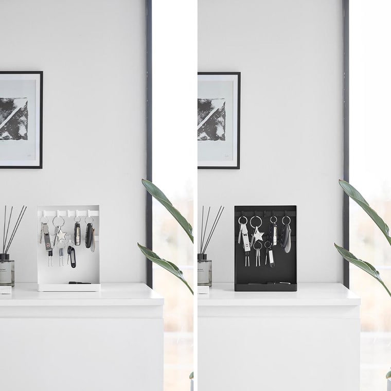 目隠しキーフックスタンド タワー 2段 山崎実業 公式 tower 10340 10341 ホワイト ブラック 送料無料