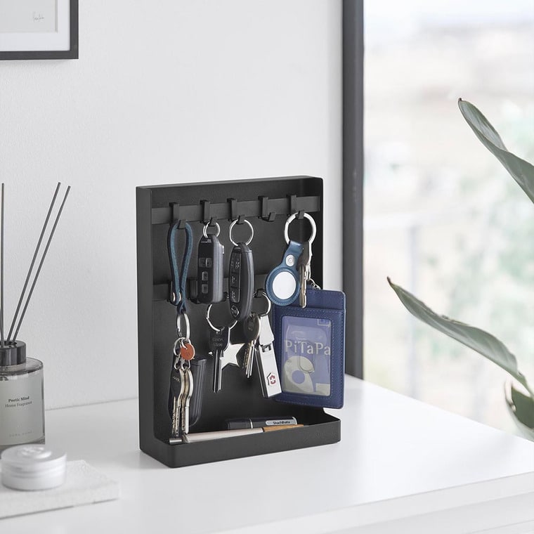 目隠しキーフックスタンド タワー 2段 山崎実業 公式 tower 10340 10341 ホワイト ブラック 送料無料