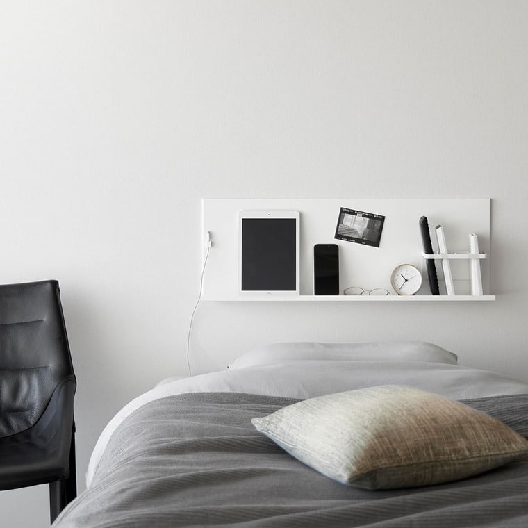 壁付けスチールパネル タワー リモコンホルダー付き 山崎実業 公式 tower 10352 10353 ホワイト ブラック 送料無料