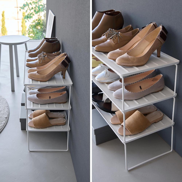 折り畳みシューズラック タワー 山崎実業 公式 tower 10362 10363 ホワイト ブラック 送料無料