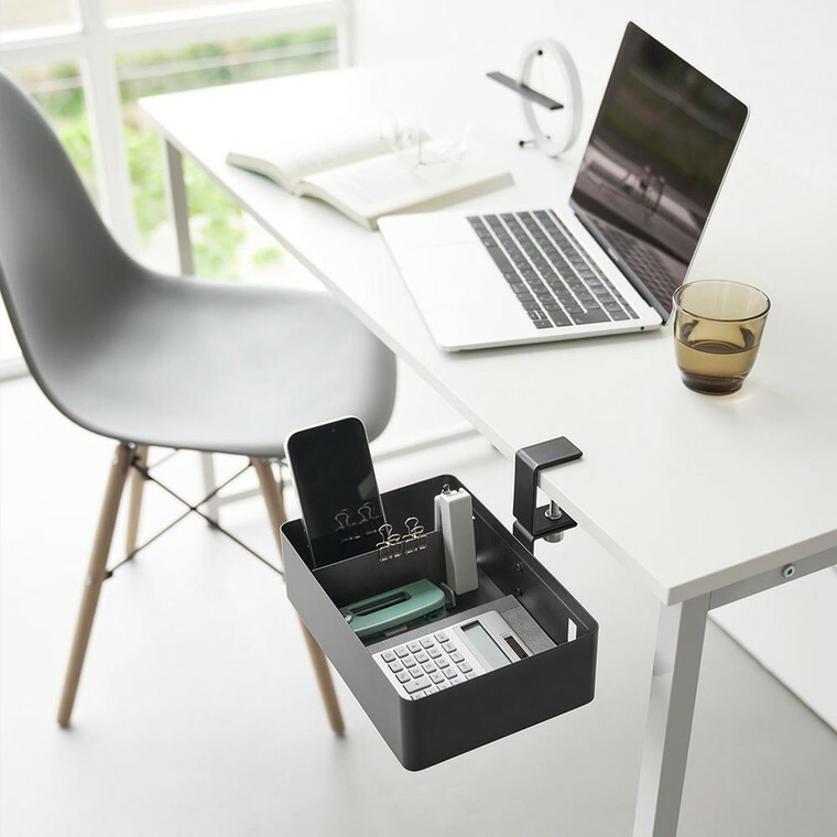 山崎実業 tower テーブル横回転収納ラック タワー 仕切り付き ホワイト ブラック 10365 10366 送料無料