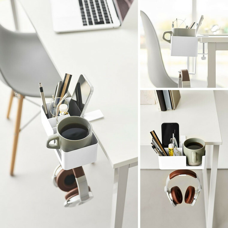 山崎実業 tower テーブル横マルチラック タワー 10367 10368 ホワイト ブラック 送料無料