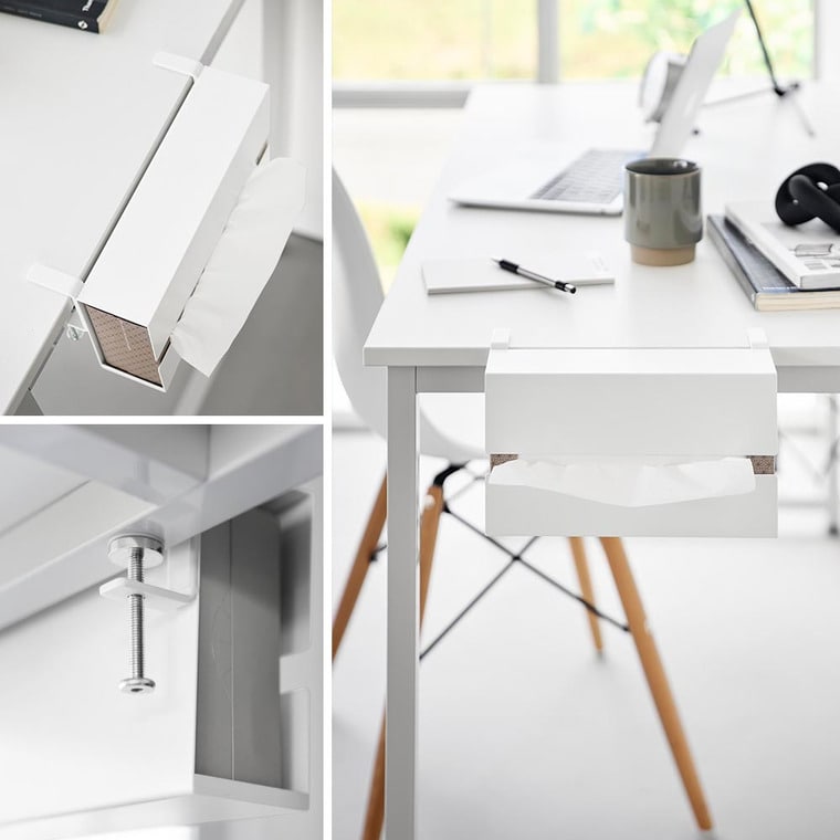 テーブル横ティッシュケース タワー 山崎実業 公式 tower 10371 10372 ホワイト ブラック 送料無料