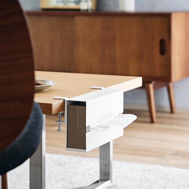 テーブル横ティッシュケース タワー 山崎実業 公式 tower 10371 10372 ホワイト ブラック 送料無料