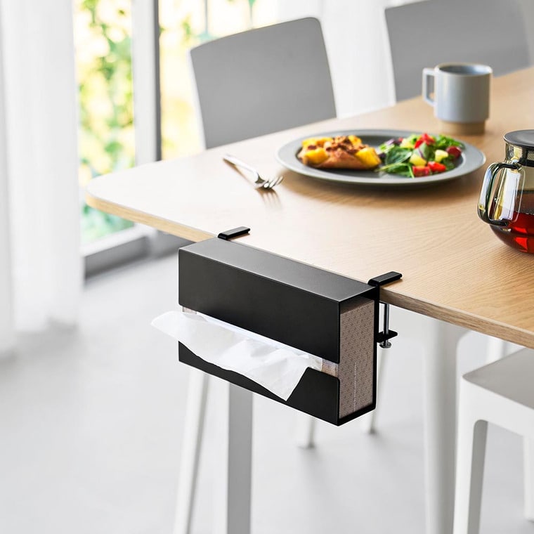 テーブル横ティッシュケース タワー 山崎実業 公式 tower 10371 10372 ホワイト ブラック 送料無料