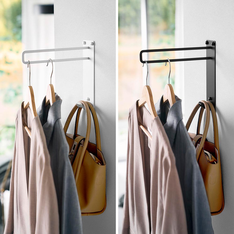 壁付けちょい干しハンガー タワー 山崎実業 公式 tower 10387 10388 ホワイト ブラック