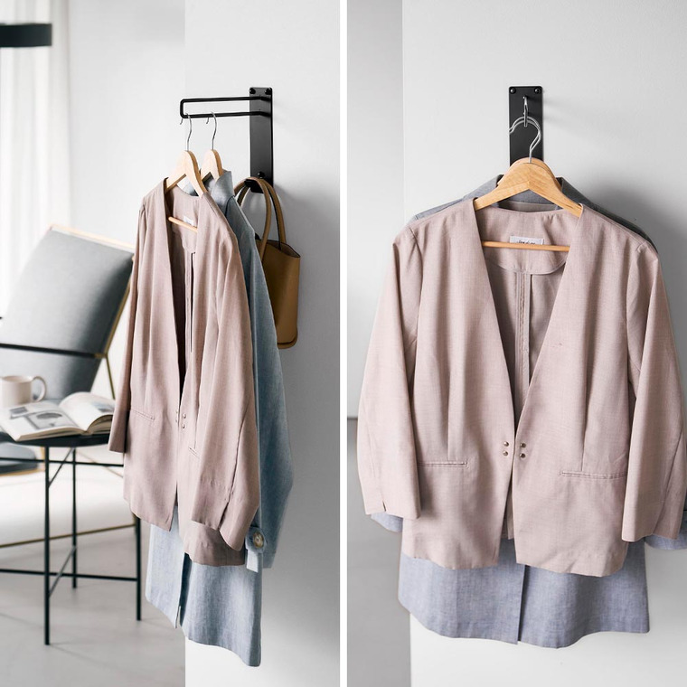 壁付けちょい干しハンガー タワー 山崎実業 公式 tower 10387 10388 ホワイト ブラック