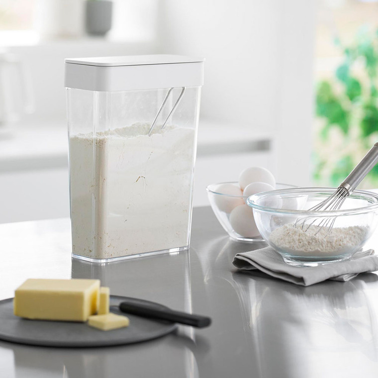 パッキン付きスリム収納ケース タワー 2.3L 山崎実業 公式 tower 10391 10392 ホワイト ブラック