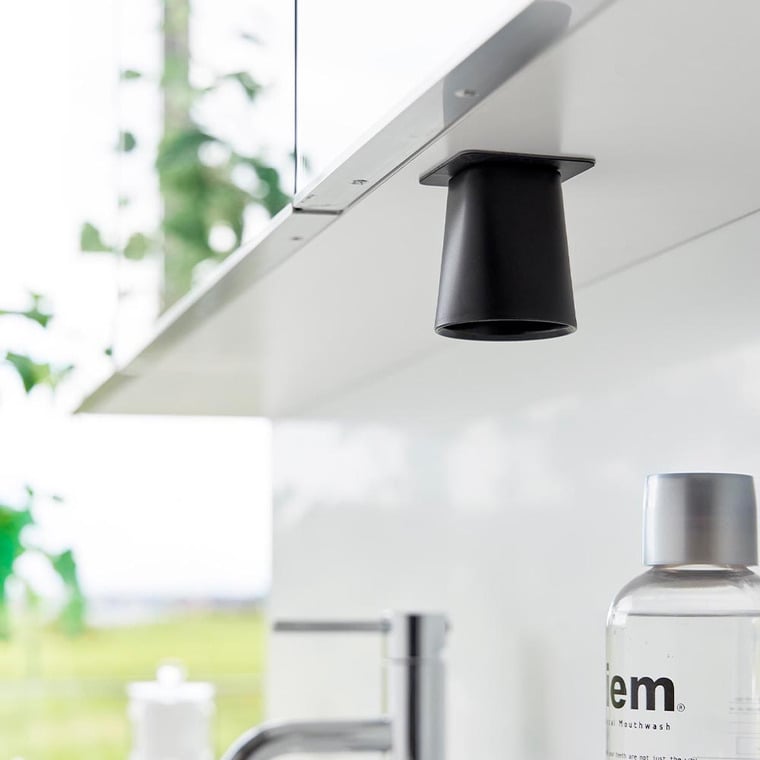 フィルムシート洗面戸棚下マグネットマウスウォッシュタンブラー タワー 山崎実業 公式 tower 10401 10402 ホワイト ブラック