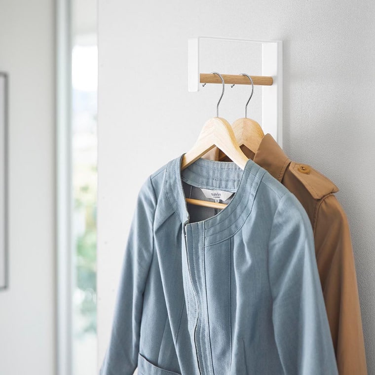 壁付けコートハンガー タワー 山崎実業 tower 10407 10408 ホワイト ブラック 送料無料