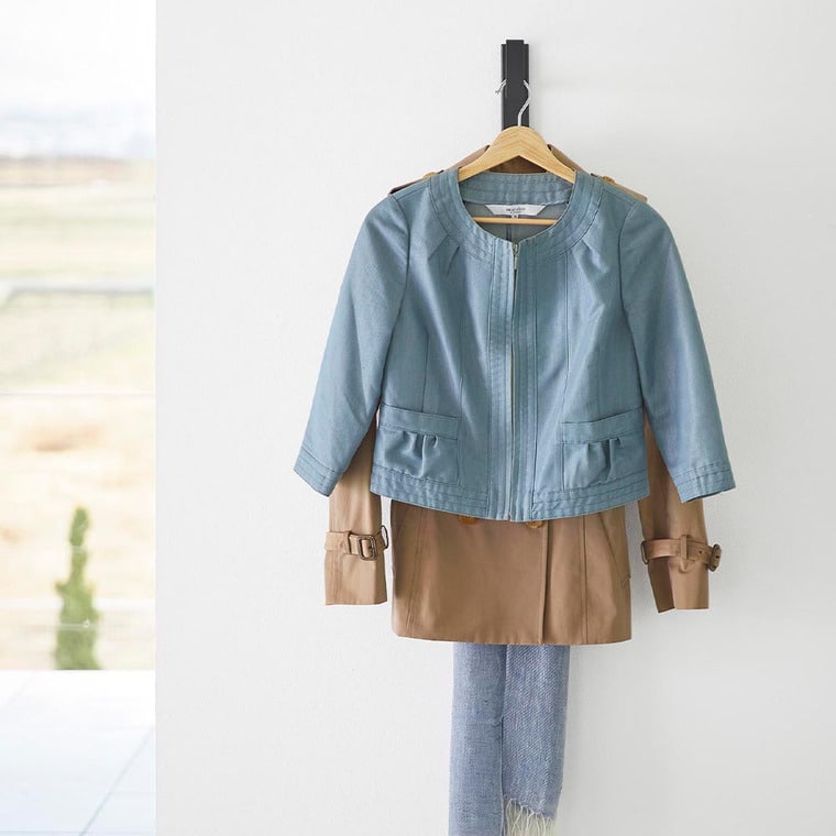 壁付けコートハンガー タワー 山崎実業 tower 10407 10408 ホワイト ブラック 送料無料