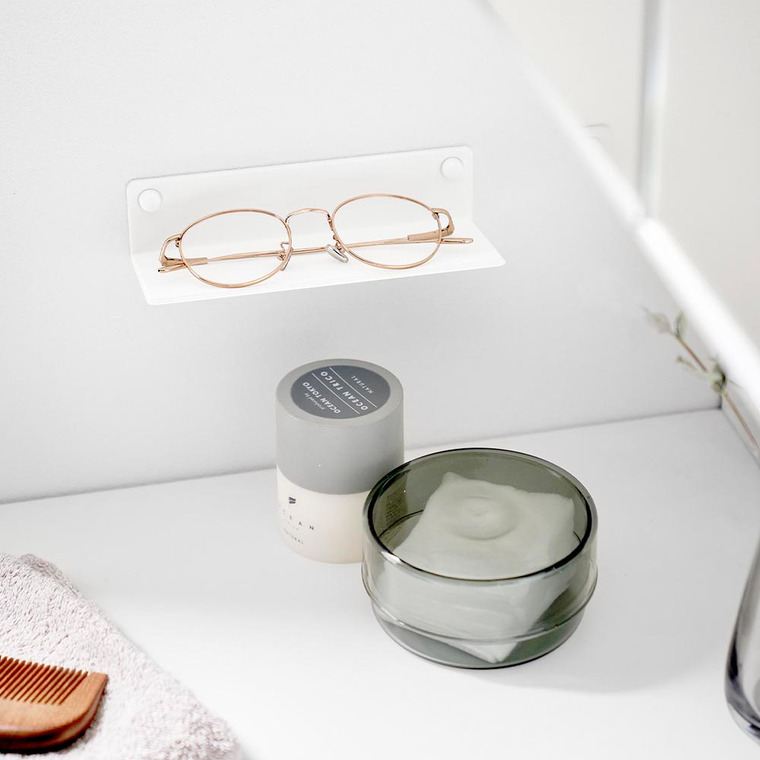 壁付けメガネラック タワー 山崎実業 公式 tower 10446 10447 ホワイト ブラック