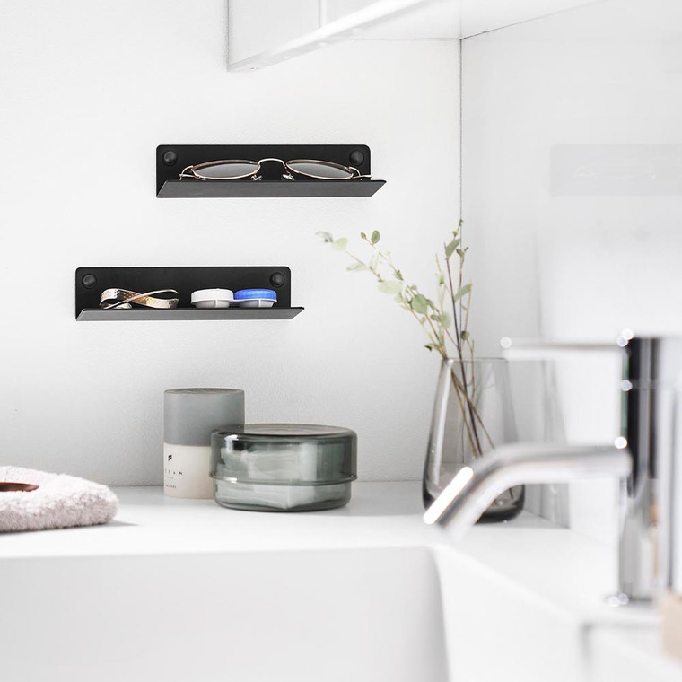 壁付けメガネラック タワー 山崎実業 公式 tower 10446 10447 ホワイト ブラック