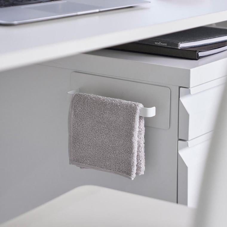 デスクワゴン横マグネットハンドタオルハンガー タワー 山崎実業 公式 tower 10448 10449 ホワイト ブラック